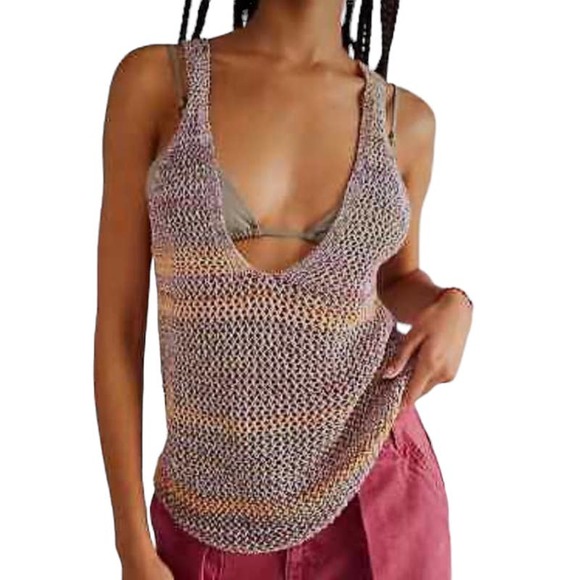 Free People Multicolor Knit Tank Top - Picture 3 of 13